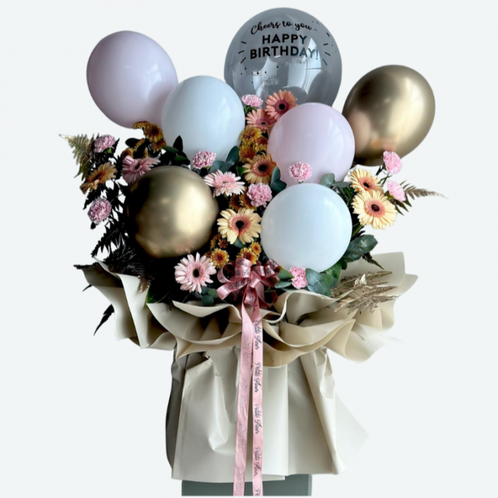 Hot Air Balloon Flower Bouquet