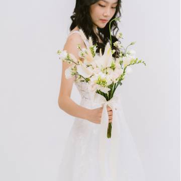 White Anthurium Bridal Bouquet