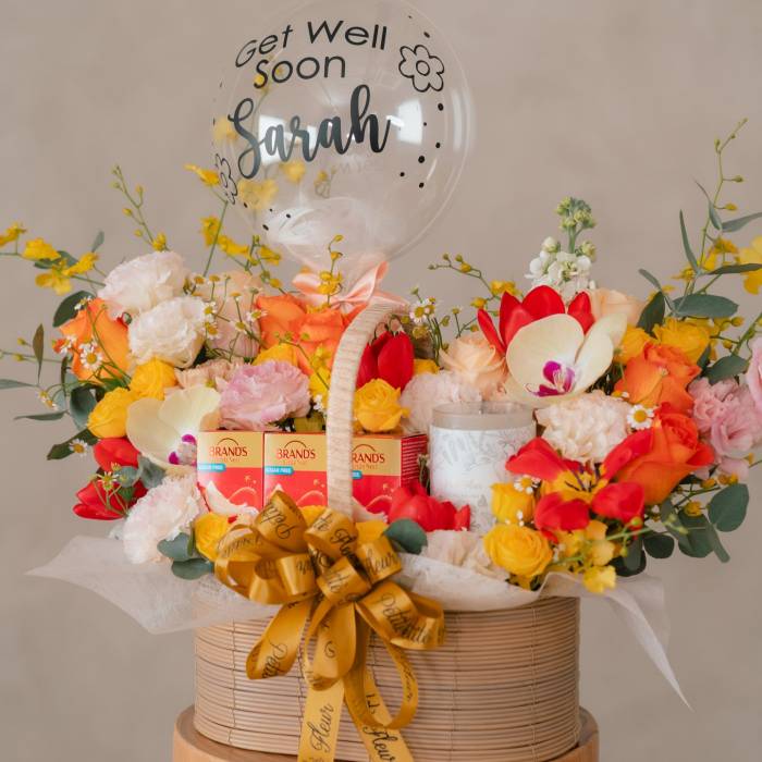 Get Well Soon Floral Basket