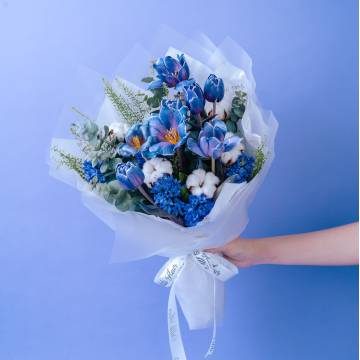 Special Tulip and Hyacinth Bouquet