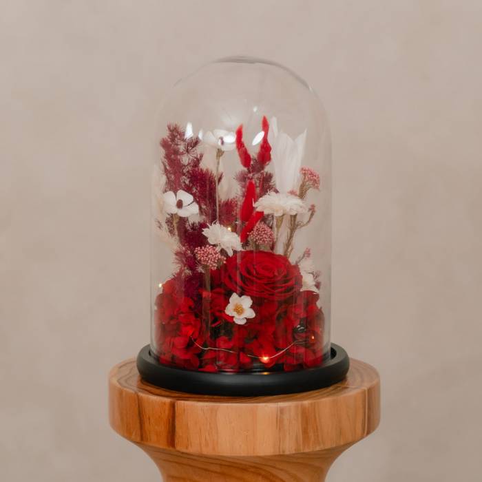 Forever Rose in Glass Dome