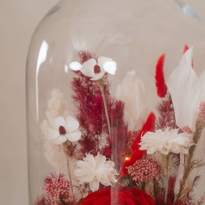 Forever Rose in Glass Dome
