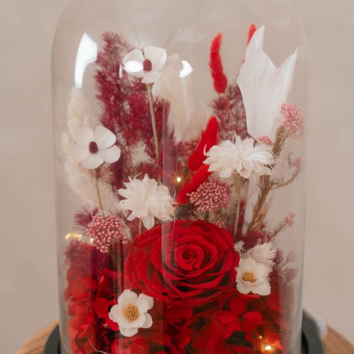 Forever Rose in Glass Dome