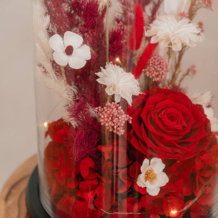 Forever Rose in Glass Dome