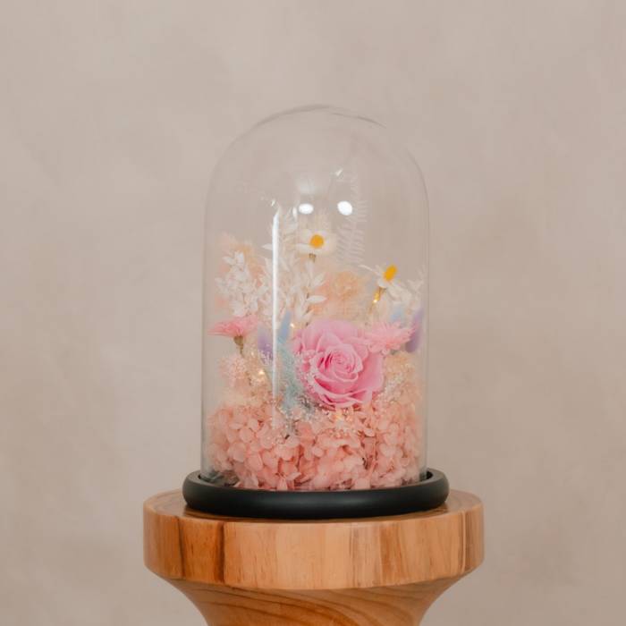 Forever Rose in Glass Dome