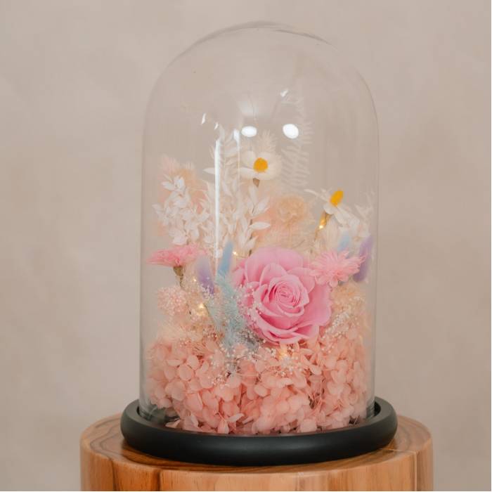 Forever Rose in Glass Dome