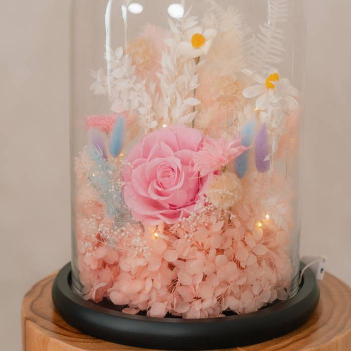 Forever Rose in Glass Dome