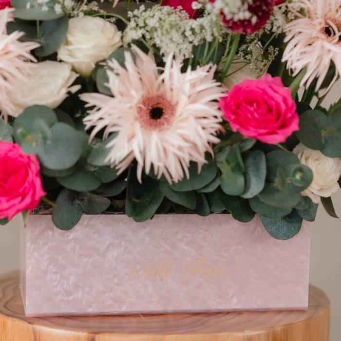 Jellycat Blushkin Bunny and Cheerful Holland Gerberas