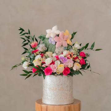 Jellycat Flower Bouquet and Garden Roses Box