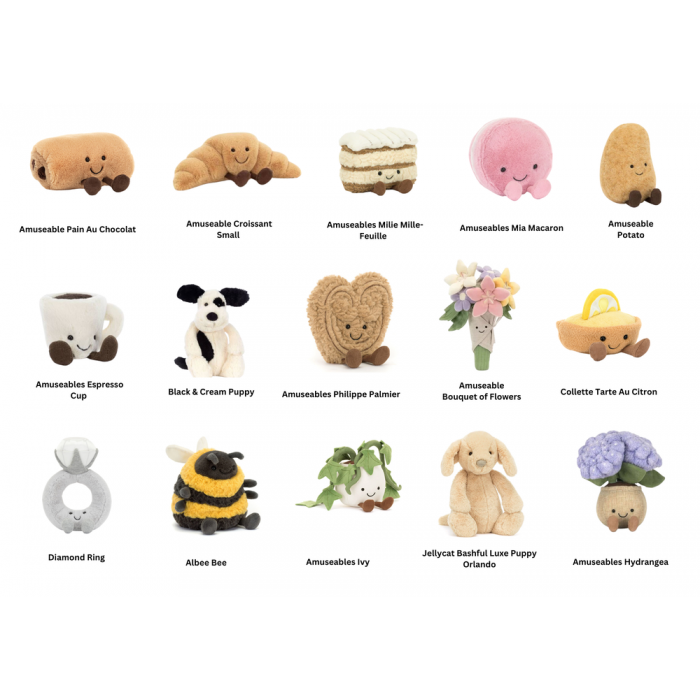Jellycat Amuseable Latte and Cappuccino Roses
