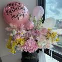 Birthday Bloom Balloon Flower Box