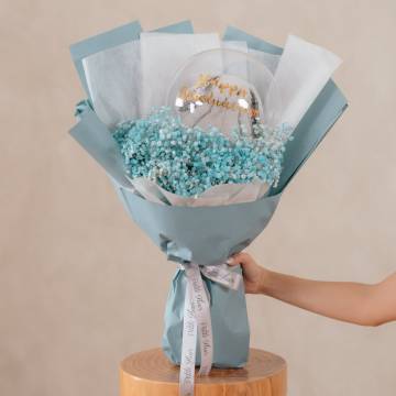 Baby's Breath Graduation Bouquet