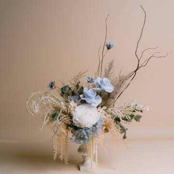Vintage Vase Arrangement - Dried and Preserved Flowers