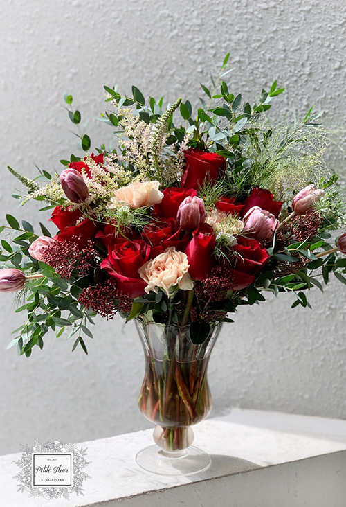 Fresh Flower Vase Arrangement 