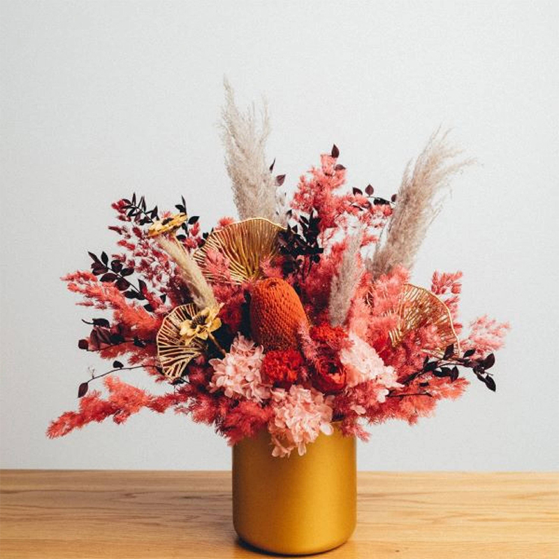 Vase Arrangement of Dried & Preserved Flowers